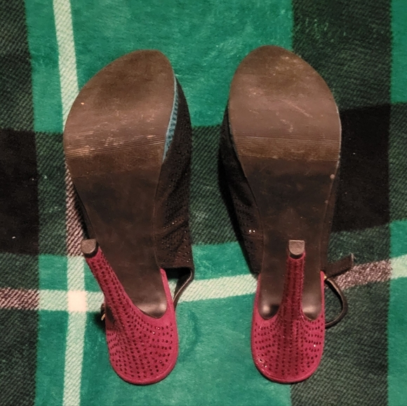 🔥HP🔥WOMENS OLSENBOYE PLATFORM STUDDED STILETTO HEELS MULTI COLORED SIZE 9.5 - Picture 3 of 12